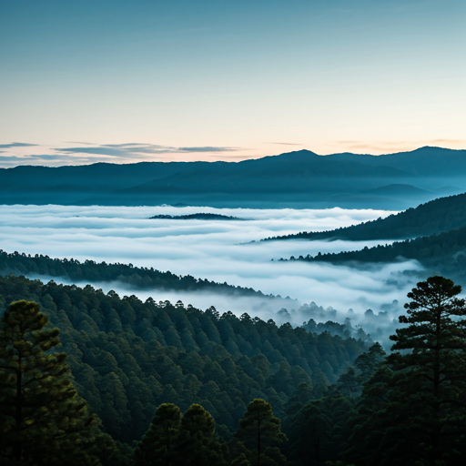 Kodaikanal mountains covered in mist